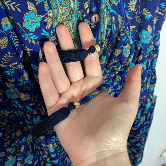 Evereve Raga Sapphire boho print romper sz S - Picture 8 of 14